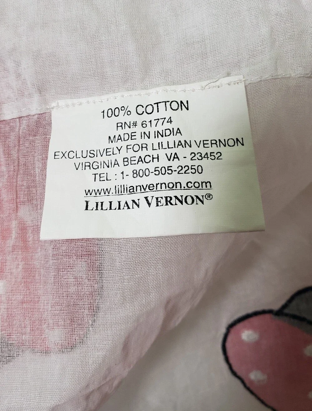 Ladybug White Voil Sheer Curtain Panels Vtg Lilian Vernon Novelty Cottagecore